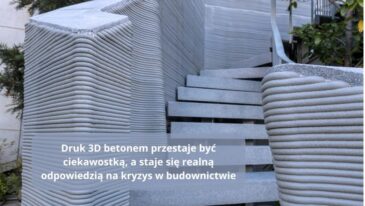 druk 3D betonem